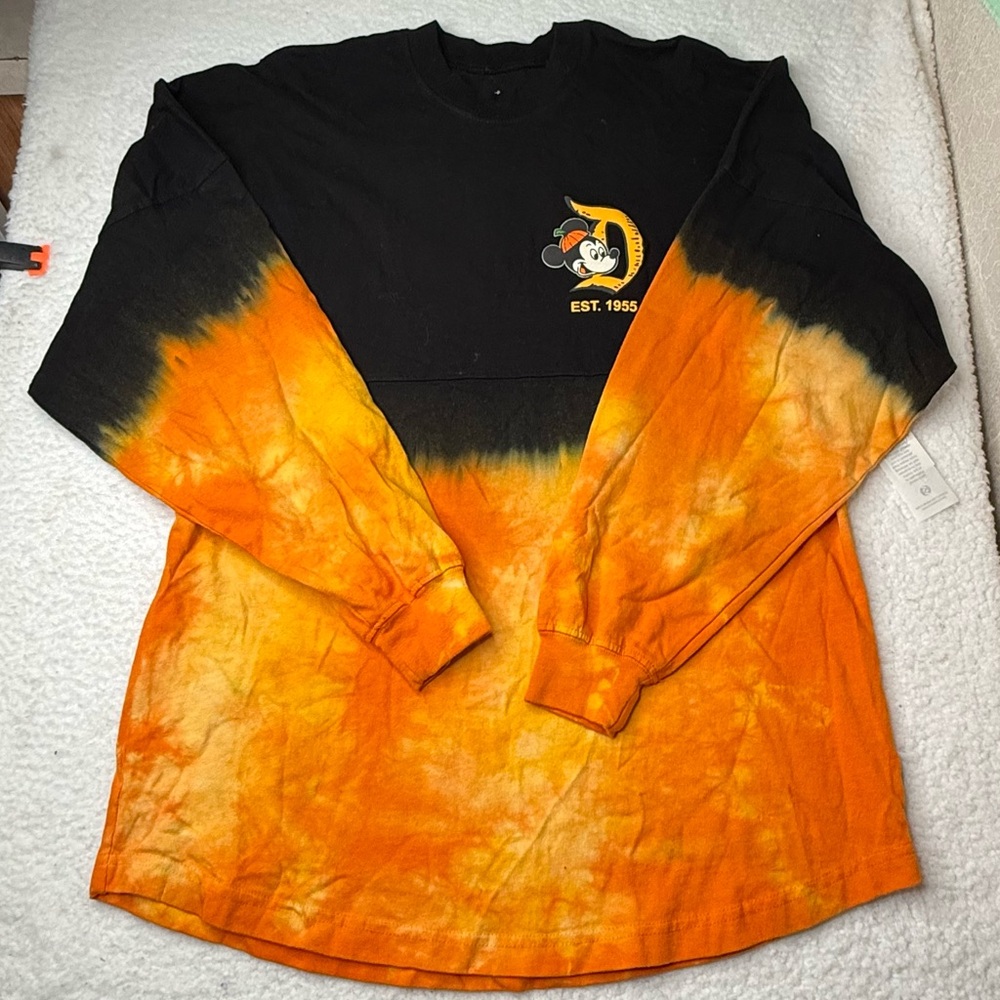Mickey Mouse Women's Halloween Tie-Dye Spirit Jersey S Walt Disney‎ World NWT